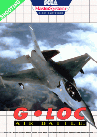 G-LOC Air Battle PAL Sega Master System PAL box art